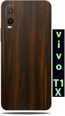 BugguSkin Vivo T1x Mobile Skin(Ultra Super Mahogany Wood Skin With High Matte Finish.)