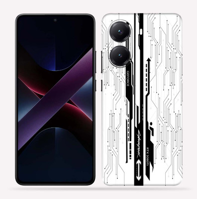 OggyBaba OggyBaba Poco X7 pro 5g Mobile Skin(White-CyberPunk)