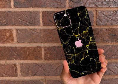 BugguSkin Apple iPhone 15 Plus Mobile Skin(Ulltra Super Coal Black Leather Skin With High Matte Finish., Mobile Skin (Back+Side+Camera))