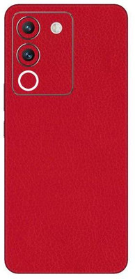 Vcare GadGets Vivo Y200 5G Mobile Skin(Red Leather)