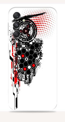 SkinoMania SAMSUNG Galaxy M34 5G Mobile Skin(Trash hexagon polka)