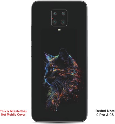 VYBE The Smart Choice Redmi Note 9S Cat Embossed Mobile Skin(Baltic Sea 17)