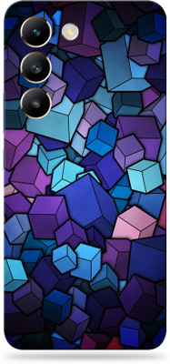 WeCre8 Skin's vivo t3 5g Ultra Premium Vinyl Mobile Skin (Multicolor) Mobile Skin(Cubes-Vector)