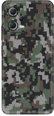 Vcare GadGets Military Design Poco X5 5G Mobile Skin(Multicolor)