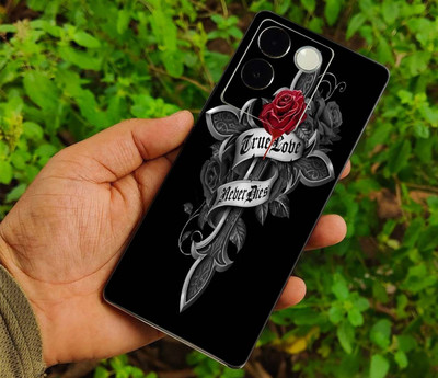 TJ CREATION vivo T2 Pro 5G Mobile Skin(Ulltra Super Gothic Rose Art Skin With High Matte Finish., Mobile Skin (Back+Side+Camera))