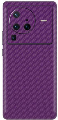 Vcare GadGets X80 Pro 5G Mobile Skin(Fiber Carbon Purple)
