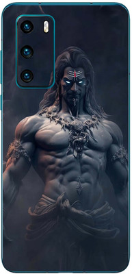FCS Huawei P40 4G Printed Back skin Mobile Skin(Lord Mahakal)