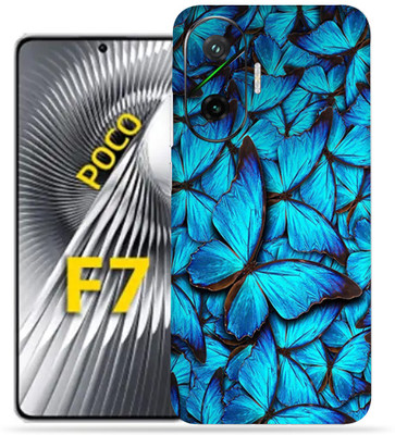 OggyBaba OggyBaba Poco F7 5g Mobile Skin(Butterfly Blue)