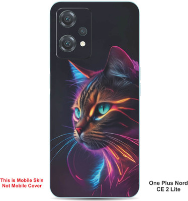 VYBE The Smart Choice One Plus Nord CE 2 Lite Cat Embossed Mobile Skin(Glacial Blue Ice 39)