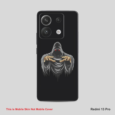 VYBE The Smart Choice Redmi 13 Horror Mobile Skin Mobile Skin(Black, Grey A18)