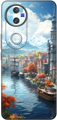 wrap craft VIVO V50 5G Premium Vinyl BACK 136 Mobile Skin(Multicolor)