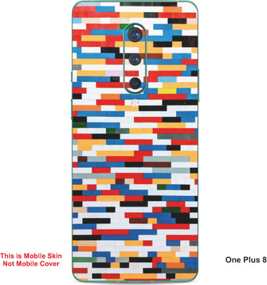 VYBE The Smart Choice One Plus 8 Abstract Embossed Mobile Skin(Opal A2)