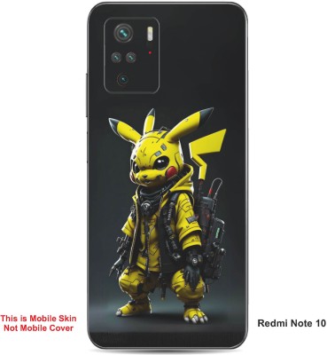 VYBE The Smart Choice Redmi Note 10 Pikachu Embossed Mobile Skin(Bird Yellow A1)