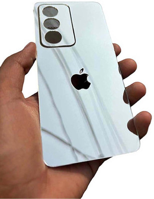 TWUAOP OPPO A3 PRO 5G MOBILE SKIN ACRYLIC SHEET MIRROR BACK PANNEL APPLE Mobile Skin(Silver)