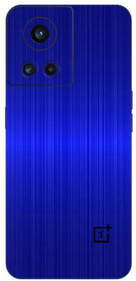 Vcare GadGets One Plus 10 R 5G Skin Back Side With Camera Protection High Quality Premium Mobile Skin(Brushed Blue Dark)