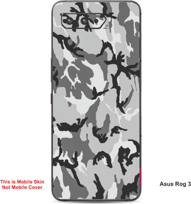 VYBE The Smart Choice Asus Rog 3 Camouflage Embossed Mobile Skin(Grey Nickel 1)