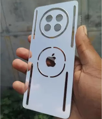 Mokteck POCO C75 5G Silver Mirror Finish Back Panel Mobile Skin(Silver)