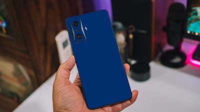 BugguSkin Xiaomi Poco F4 GT Mobile Skin(Ulltra Super Dark Blue Matte Skin With High Matte Finish., Mobile Skin (Back+Side+Camera))