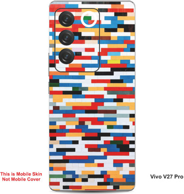 VYBE The Smart Choice Vivo V27 Pro Pattern Embossed Mobile Skin(Rose Madder 6)