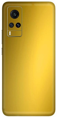 Vcare GadGets Vivo X60 Mobile Skin(Metallic Gold Shining)