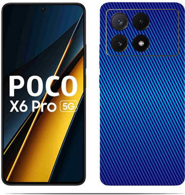 BugguSkin POCO X6 PRO 5G Mobile Skin(Ultra Super Blue Cf Skin With HiighQuality MatteFinish_thanksS)