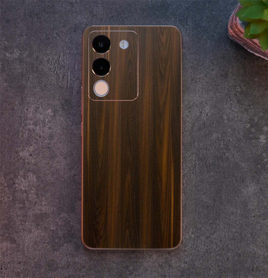 BugguSkin vivo Y200 Pro 5G Mobile Skin(Ulltra SuperMahogany Wood Skin With High Matte Finish., Mobile Skin (Back+Side+Camera))
