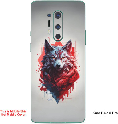 VYBE The Smart Choice One Plus 8 Pro Wolf Embossed Mobile Skin(Moon Mist 24)