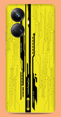 SkinoMania Realme 10 pro + 5g Mobile Skin(Multicolor Yellow-CyberPunk)