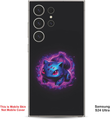 VYBE The Smart Choice Samsung S24 Ultra Bulbasaur Pokemon Embossed Mobile Skin(Warm Purple 15)