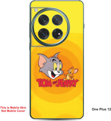 VYBE The Smart Choice One Plus 12 Tom & Jerry Embossed Mobile Skin(Carrot Orange 28)