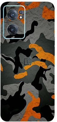 Jeeva Creation One Plus Nord Ce2 5g Mobile Skin(Ultra Super Military Orange Camoflage Skin With High Matte Finish.)