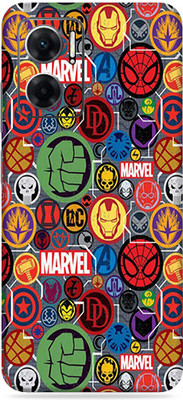 SkinoMania Redmi 11 Prime(5G) Mobile Skin(Multicolor Marvel Sticker)