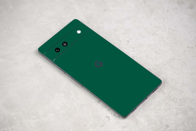 BugguSkin Google Pixel 7a 5G Mobile Skin(Ulltra Super Green Matte Skin With HighMatte Finish......)