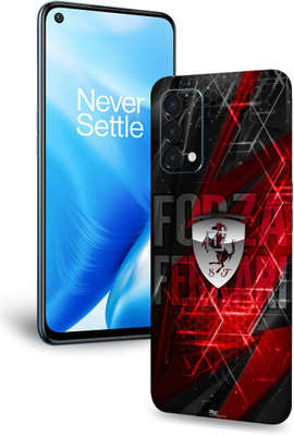 WeCre8 Skin's Oneplus Nord N200 5G Mobile Skin(Red Ferrari Multicolor Mobile Skin With Cleaning Wipe)