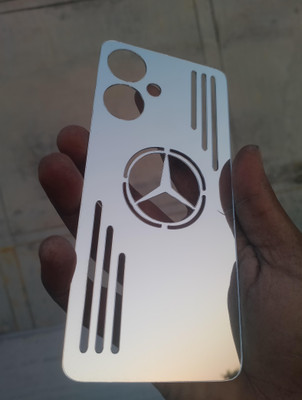MOKPLZ POCO M6 5G SILVER MIRROR BACK PANNEL Mobile Skin(Silver)