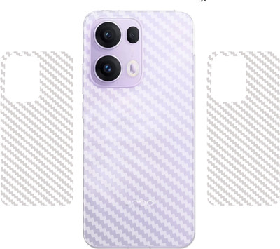 SCREENIX OPPO RENO 13 PRO 5G, || 3D CARBON FIBER BACK LAMINATION || (PACK OF 2) Mobile Skin(TRANSPARENT)