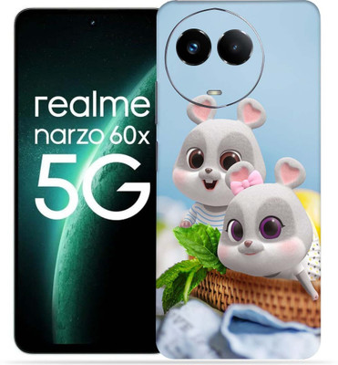 OggyBaba Realme Narzo 60X 5g Mobile Skin(Cute Rabbit)