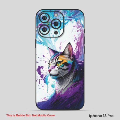 VYBE The Smart Choice iPhone 13 Pro Cat Embossed Mobile Skin(Purple Haze 4)