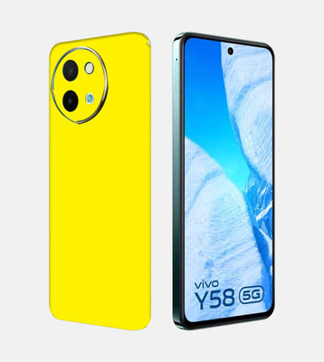 OggyBaba Vivo Y58 5g Mobile Skin(Yellow Matte)