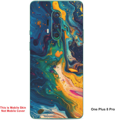 VYBE The Smart Choice One Plus 8 Pro Art Embossed Mobile Skin(Denim A3)