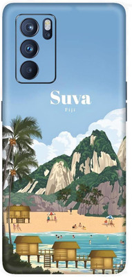 wrap craft OPPO RENO 6 PRO 5G Premium Vinyl BACK Mobile Skin(Multicolor)