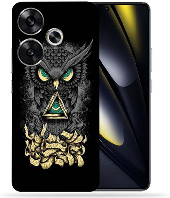 OggyBaba OggyBaba Poco F6 5g Mobile Skin(Black Angry Owl)