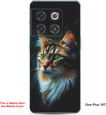 VYBE The Smart Choice One Plus 10T Cat Embossed Mobile Skin(Light Slate Grey 31)