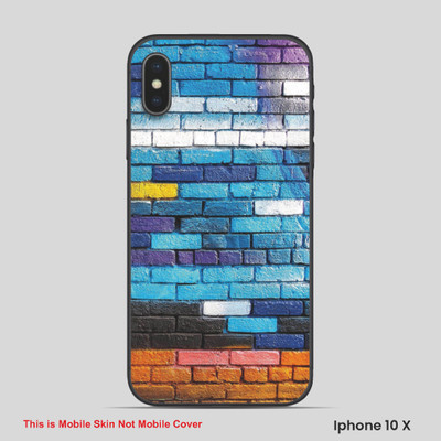 VYBE The Smart Choice iPhone 10X ART Mobile Skin(Multi color SKI D11)
