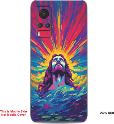 VYBE The Smart Choice Vivo X60 Art Embossed Mobile Skin(Lightning Yellow 10)