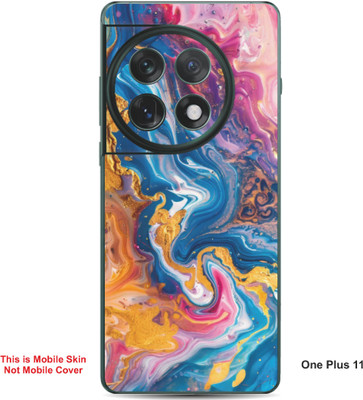 VYBE The Smart Choice One Plus 11 Abstract Embossed Mobile Skin(Bashful Pink A11)