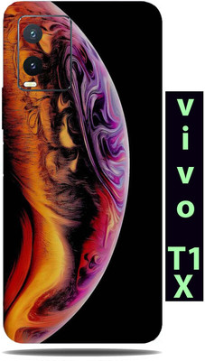 TJ CREATION vivo T1X Mobile Skin(Ultra Color Moon Skin With High Matte Finish.)