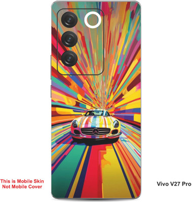 VYBE The Smart Choice Vivo V27 Pro Art Embossed Mobile Skin(Golden Dream 6)