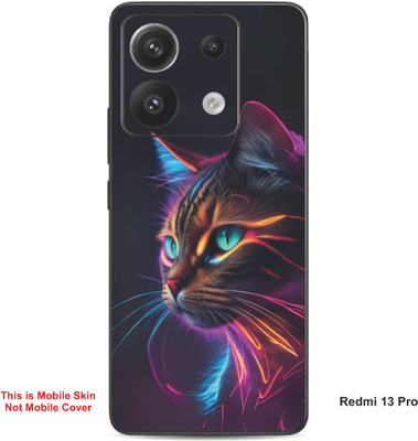 VYBE The Smart Choice Redmi 13 Pro Cat Embossed Mobile Skin(Glacial Blue Ice 8)