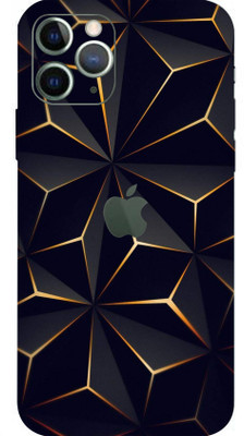 TJ CREATION APPLE iPhone 11 Pro Mobile Skin(Ultra Super Black Abstract Shape Skin With High Matte Finish.)